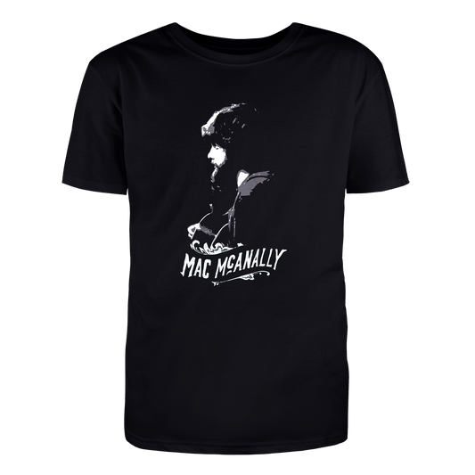 tee-black-"Mac McAnally" side profile of Mac
